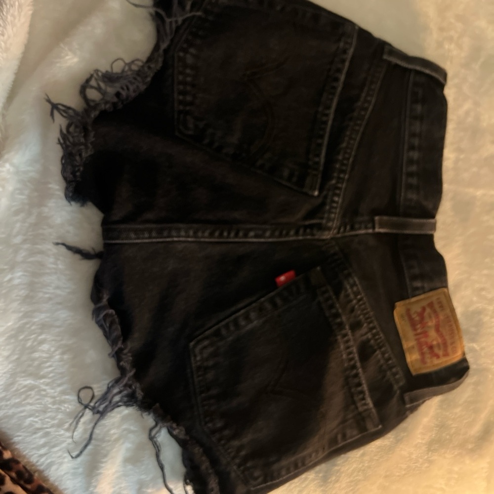 Levi's Black Jean Shorts